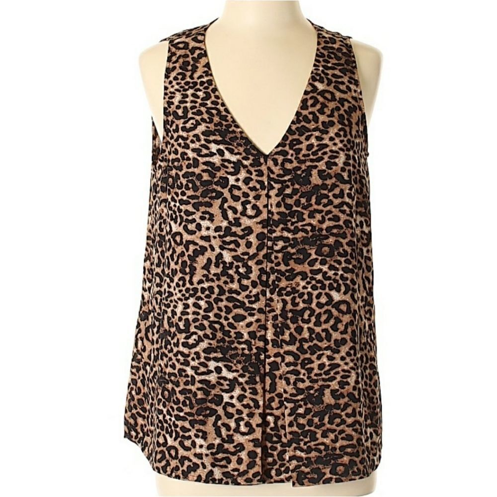 Daniel Rain Cheetah Print Blouse 